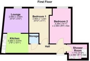 Floor plan second floor