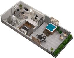 Apt 207 Plan 3D