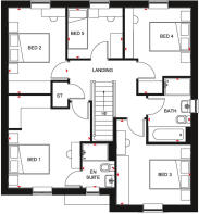 First floor of the Lamberton 5 bedroom home