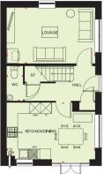 Ground floor plan of our Ennerdale 3 bed home