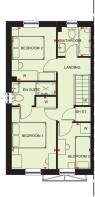 First floor plan of our 3 bed Maidstone home