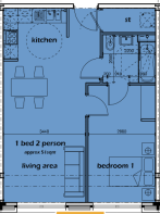 1 bed