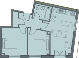 2 bed