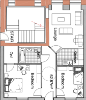 2 bed