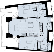 2 bed