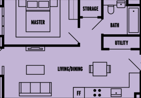 1 bed