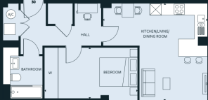 1 bed