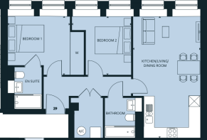 2 bed