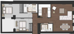 2 bed