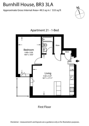 Flat 21 - Sales Plan - B&W-RevA.png