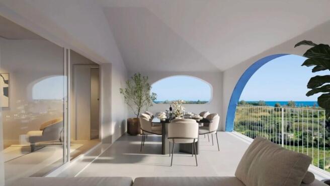 Covered terrace