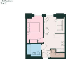 Floorplan - one bed
