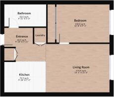 1Bed Floor Plan