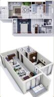 Floorplan 1bed 726ft
