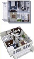 Floorplan 1bed 892ft