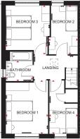 The Radcliffe First Floor Floorplan