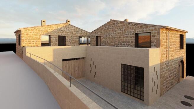 View of the townhouse from Alcúdia¿s historic city wall