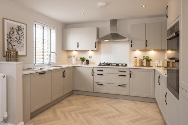 Internal shot of the kitchen in the holden show home