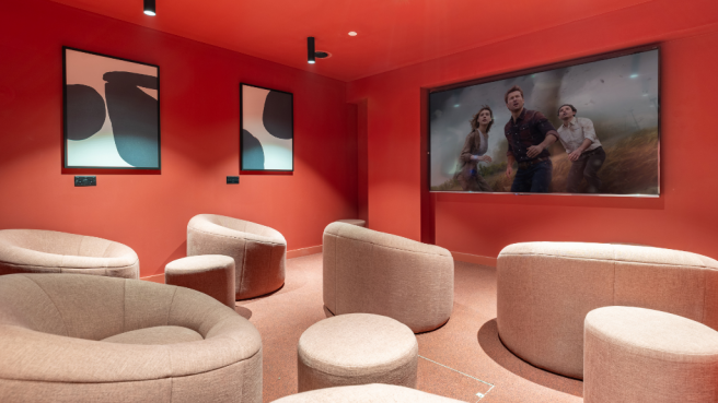The cinema room