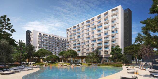 Resort view pool