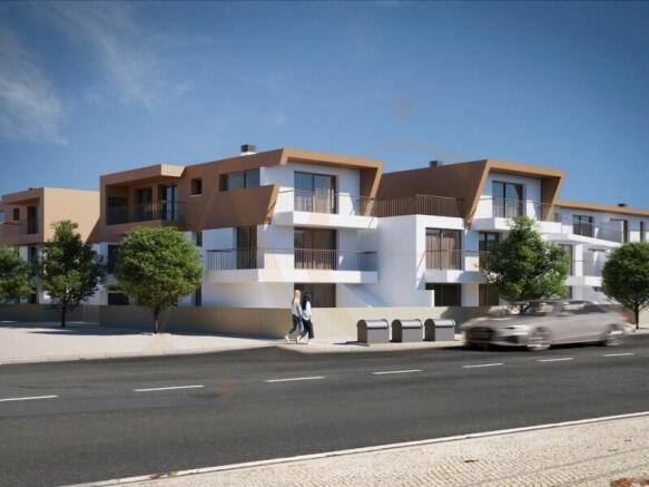 2 bedroom apartment with large balconies in a condominium with swimming pool.