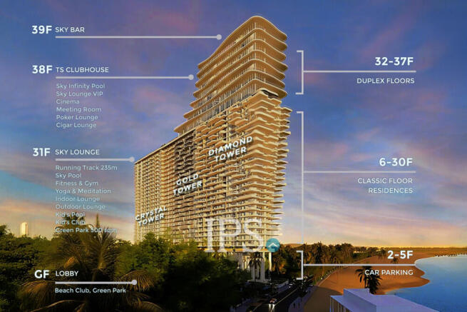 2 Bedroom Condo For Sale  Ocean Gold Tower - Time Square 10, Otres Beach, Sihanoukville