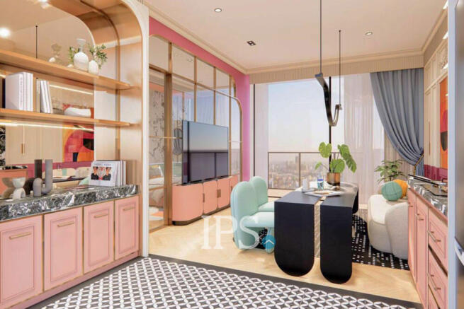 26th Floor 30 Sqm Time Square 7 Condo Type N - Boeung Kak 1, Phnom Penh