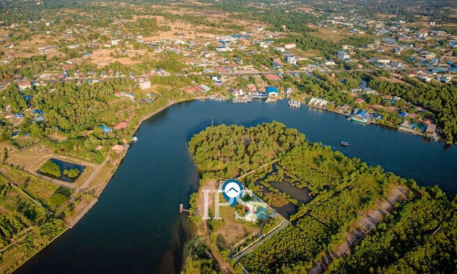 1,699 Sqm River Front Property for Sale - Kampot Province
