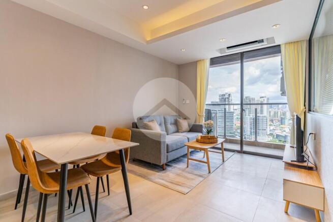 25th Floor 2 Bedroom Condo For Sale - Time Square 3, Boeung Kak 1, Phnom Penh