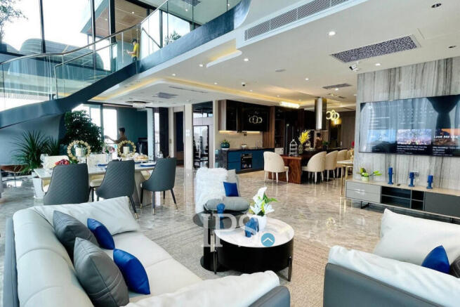 25th Floor Duplex 3 Bedroom Condo For Sale - The Penthouse Residence, Tonle Bassac, Phnom Penh