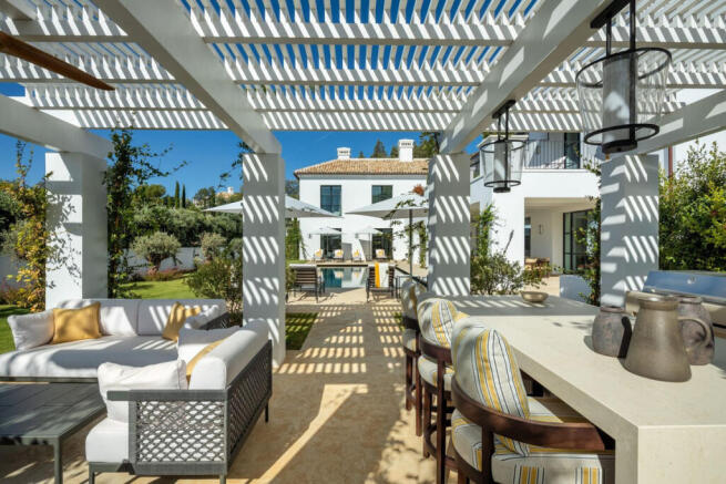 Outdoor dining area