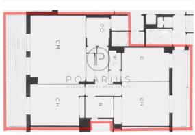 This image shows an architectural floor plan with