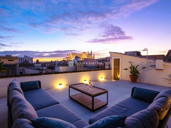 Abendstimmung Dachterrasse