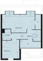 The first floor floorplan of The Bracebridge