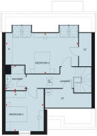First floor floorplan of The Bracebridge