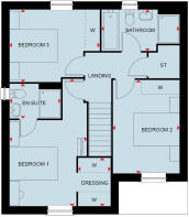 First floor of the 3 bedroom Abbeydale