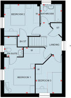 First floor of the 3 bedroom Hadley