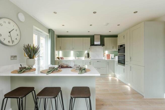 A brand new, modern kitchen is ready to go from the day you move in