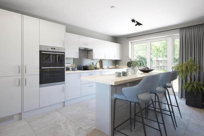 A brand new, modern kitchen is ready to go from the day you move in