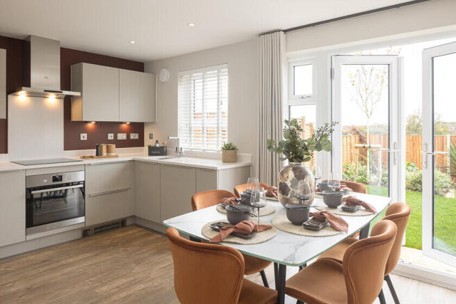 Kitchen in the Blyford 3 bedroom home