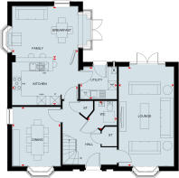 ground floor plan of the lenwade