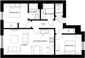 Ettrick apartment floorplan