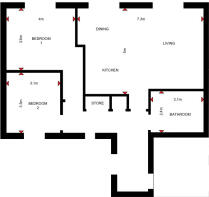 Penthouse FloorplanB