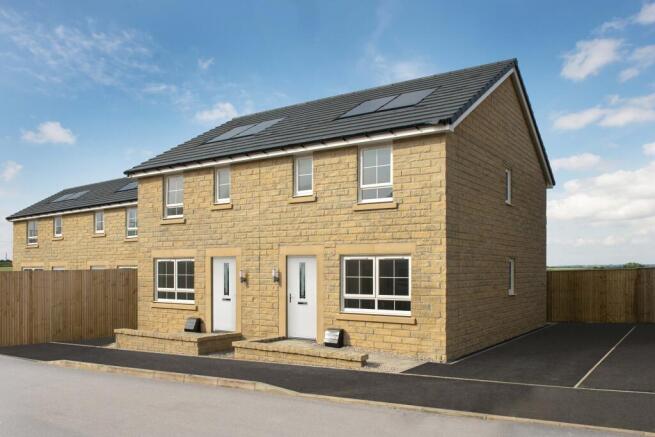 Typical Barratt Homes external street scene