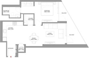 FLOOR PLAN 1 BDR
