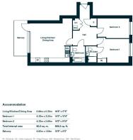 Typical 2-bed layout