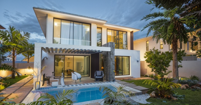 Pool Side Elevation 