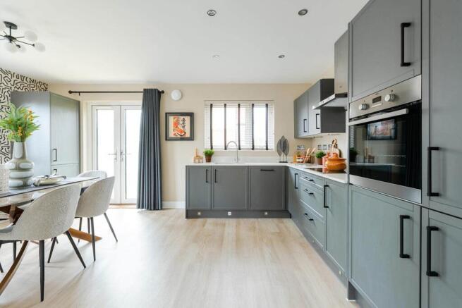 The open plan kitchen and dining area if perfect for entertaining