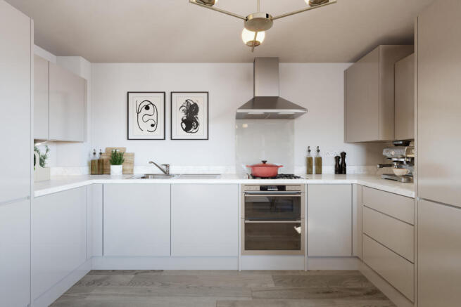 Kitchen in a 2 bed Maldon