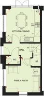 Ground floor plan of our 4 bed Brentford home